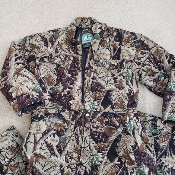 Master Sportsmans Prestige Insulated Camo Coveralls Mens XXL Hunting Winter - Picture 2 of 12